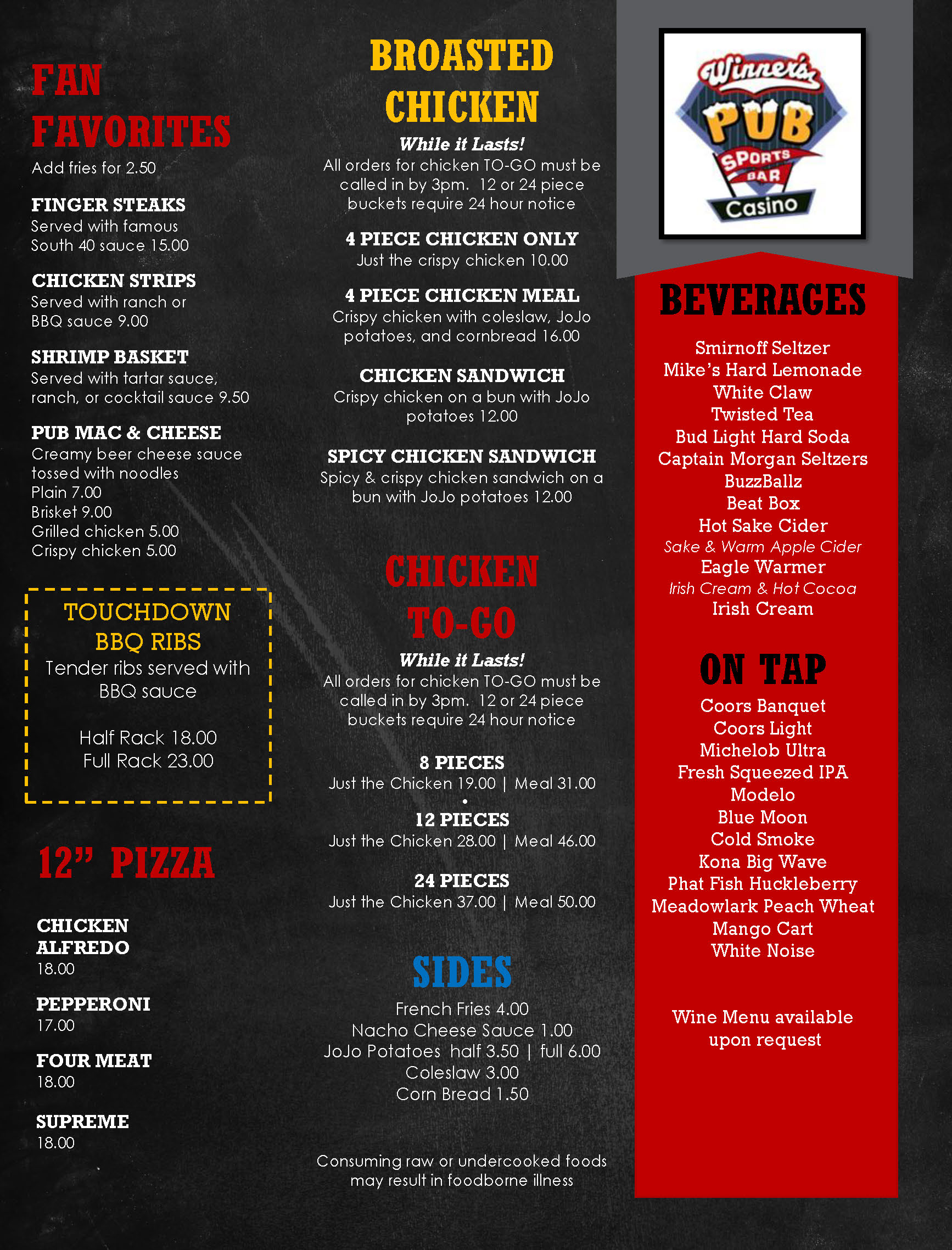 Menu Page 2